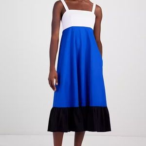kate spade colorblock al fresco midi dress